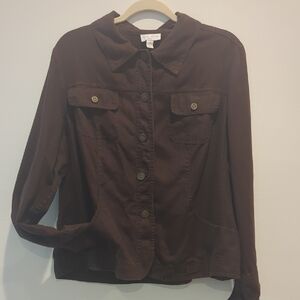 Charter Club Chocolate Brown Jacket